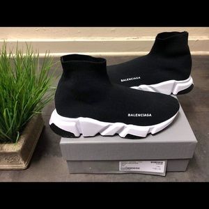 Balenciaga Sock Runner Speed Trainer 41 Black